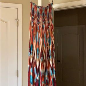 Strapless maxi dress